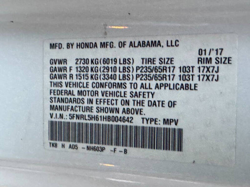 2017 Honda Odyssey EX-L