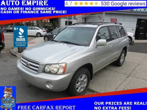 2002 Toyota Highlander for sale at Auto Empire in Brooklyn NY