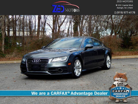 2013 Audi A7 for sale at Zed Motors in Raleigh NC