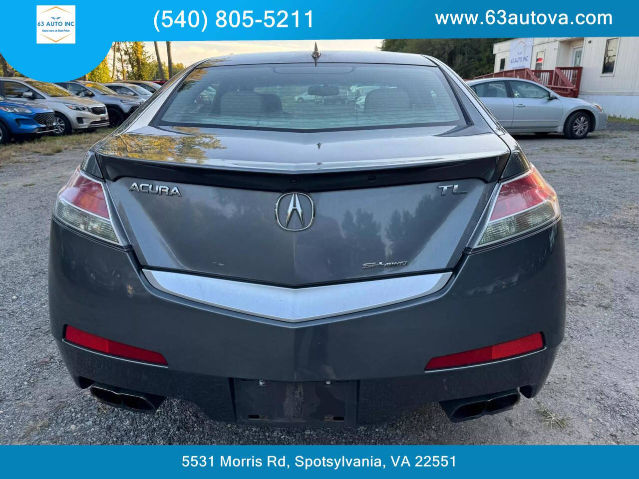 2010 Acura TL for sale at 63 Auto Inc in Spotsylvania, VA