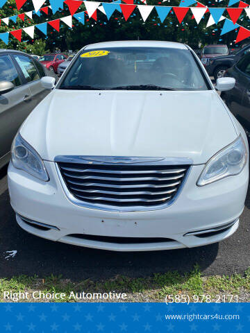 2012 Chrysler 200 for sale at Right Choice Automotive in Rochester NY