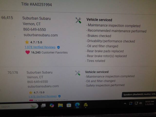 2016 Subaru Impreza 2.0i