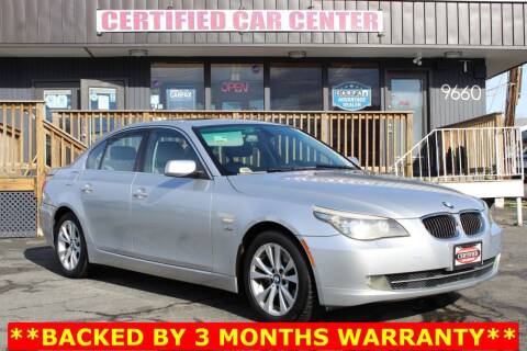 2010 BMW 5 Series for sale at CERTIFIED CAR CENTER in Fairfax VA
