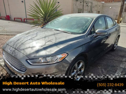 2013 Ford Fusion for sale at High Desert Auto Wholesale in Albuquerque NM