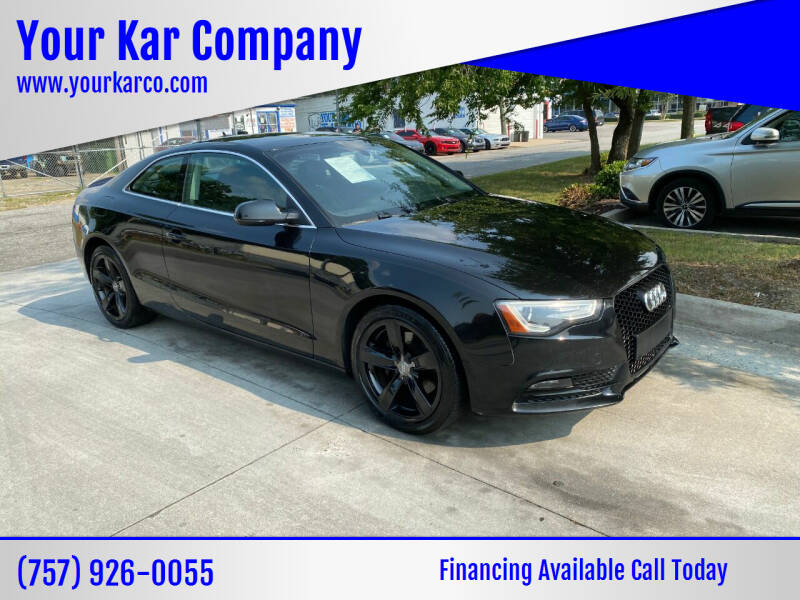 2013 Audi A5 for sale at Your Kar Company in Norfolk VA