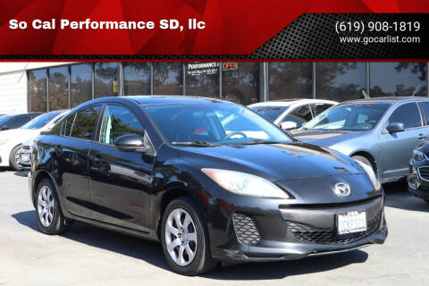 2013 Mazda MAZDA3 for sale at So Cal Performance SD, llc in San Diego CA
