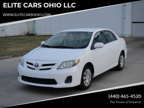 2011 Toyota Corolla for sale at ELITE CARS OHIO LLC in Solon OH