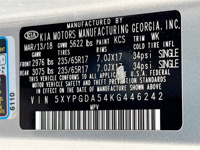 2019 Kia Sorento LX V6