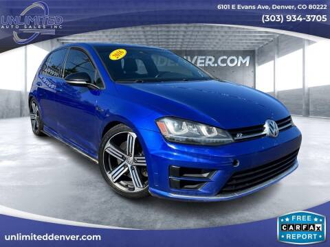 2016 Volkswagen Golf R for sale at Unlimited Auto Sales in Denver CO