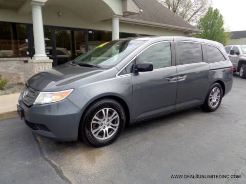 2013 Honda Odyssey for sale at DEALS UNLIMITED INC in Portage MI