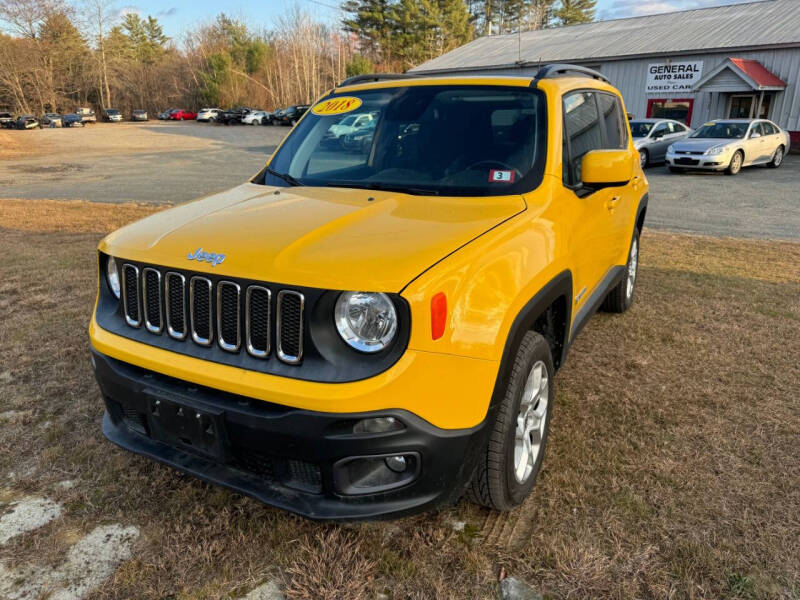 2018 Jeep Renegade for sale at General Auto Sales Inc in Claremont NH