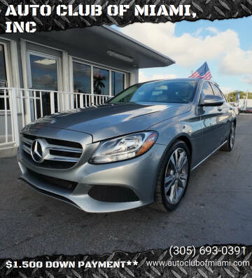 2015 Mercedes-Benz C-Class for sale at AUTO CLUB OF MIAMI, INC in Miami FL