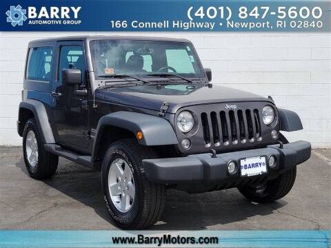 2016 Jeep Wrangler for sale at BARRYS Auto Group Inc in Newport RI