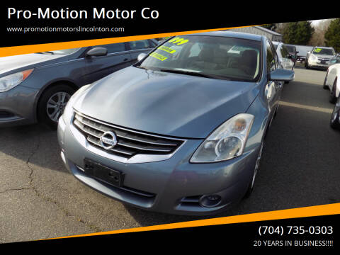 2012 Nissan Altima for sale at Pro-Motion Motor Co in Lincolnton NC