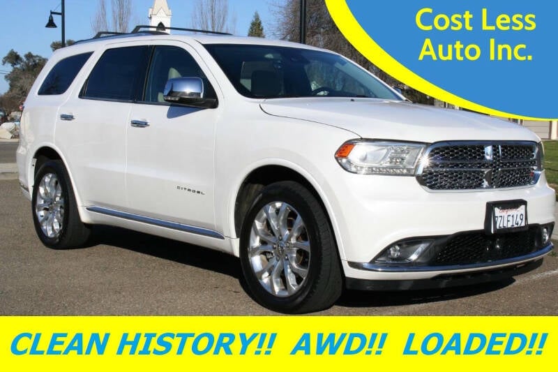 2017 Dodge Durango for sale at Cost Less Auto Inc. in Rocklin CA