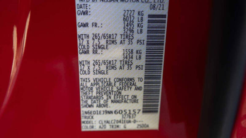 2022 Nissan Frontier SV