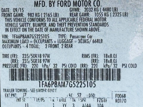 2016 Ford Mustang V6