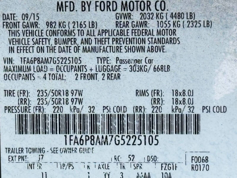 2016 Ford Mustang V6