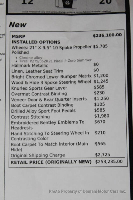 2016 Bentley Continental GT