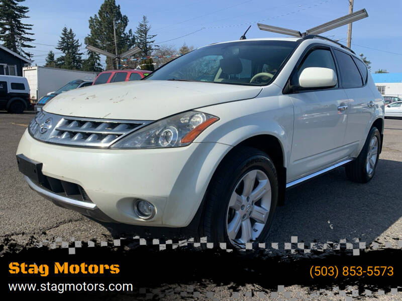 2007 Nissan Murano for sale at Stag Motors in Portland OR