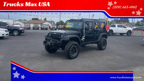 2015 Jeep Wrangler Unlimited for sale at Trucks Max USA in Manteca CA