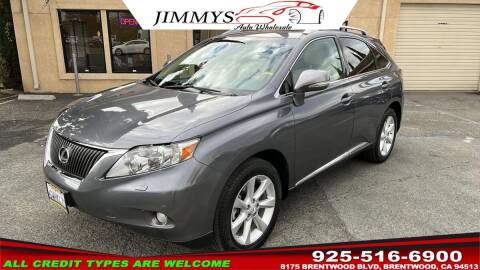 2012 Lexus RX 350 for sale at JIMMY'S AUTO WHOLESALE in Brentwood CA