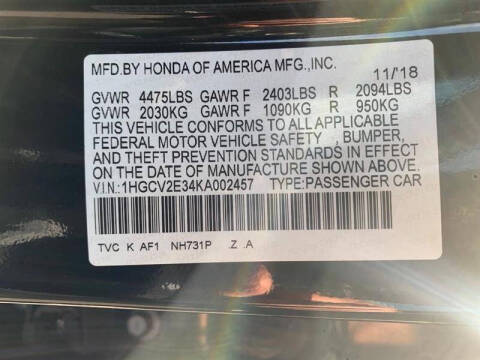 2019 Honda Accord Sport