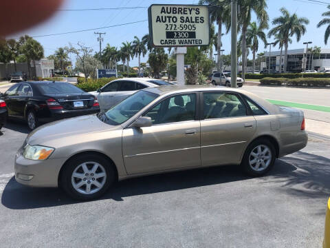 2002 Toyota Avalon for sale at Aubrey's Auto Sales in Delray Beach FL