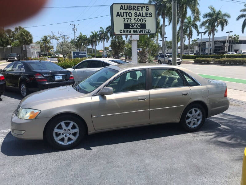 2002 Toyota Avalon for sale at Aubrey's Auto Sales in Delray Beach FL