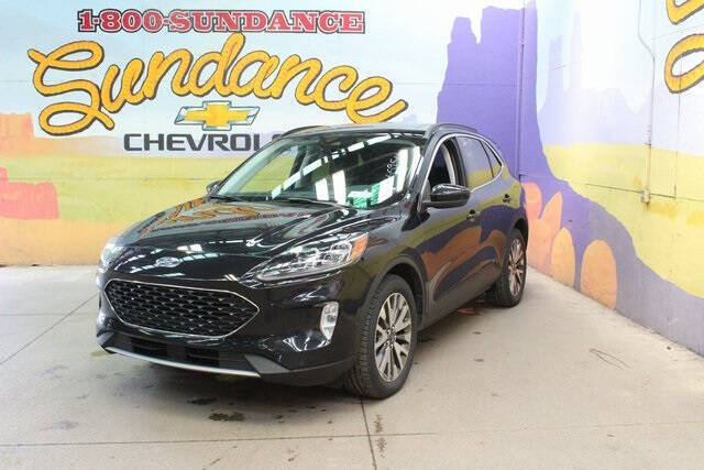 Used 2021 Ford Escape Titanium with VIN 1FMCU9J9XMUA55956 for sale in Grand Ledge, MI