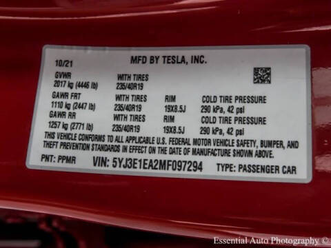 2021 Tesla Model 3 Standard Range Plus