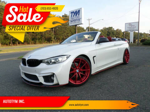 2014 BMW 4 Series for sale at AUTOTYM INC. in Fredericksburg VA