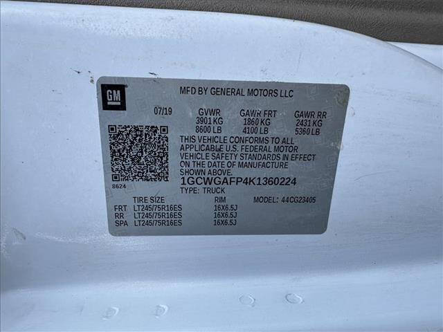 2019 Chevrolet Express 2500