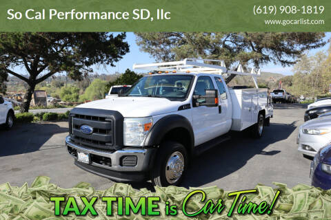 2016 Ford F-550 Super Duty for sale at So Cal Performance SD, llc in San Diego CA