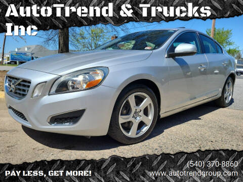 2012 Volvo S60 for sale at AutoTrend & Trucks Inc in Fredericksburg VA
