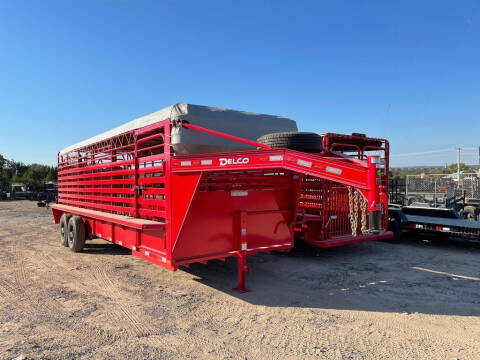 2023 DELCO  - Bar Top Livestock Trailer - for sale at LJD Sales in Lampasas TX