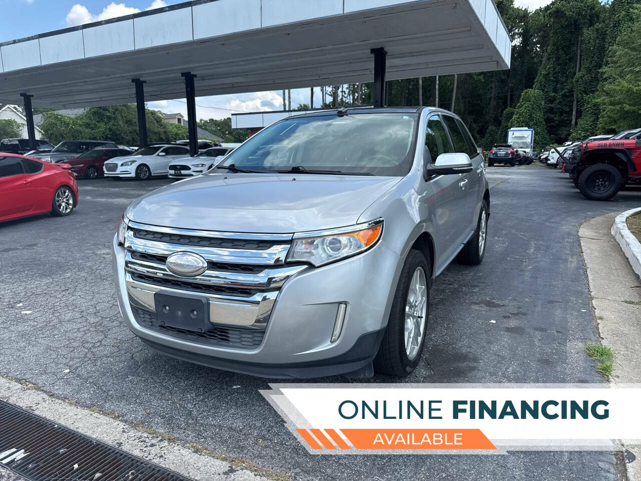Silver 2014 Ford Edge SUV / Crossover Front-Wheel Drive 6-Speed Automatic