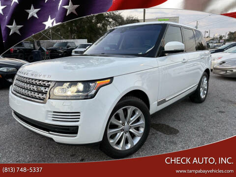 2017 Land Rover Range Rover for sale at CHECK AUTO, INC. in Tampa FL