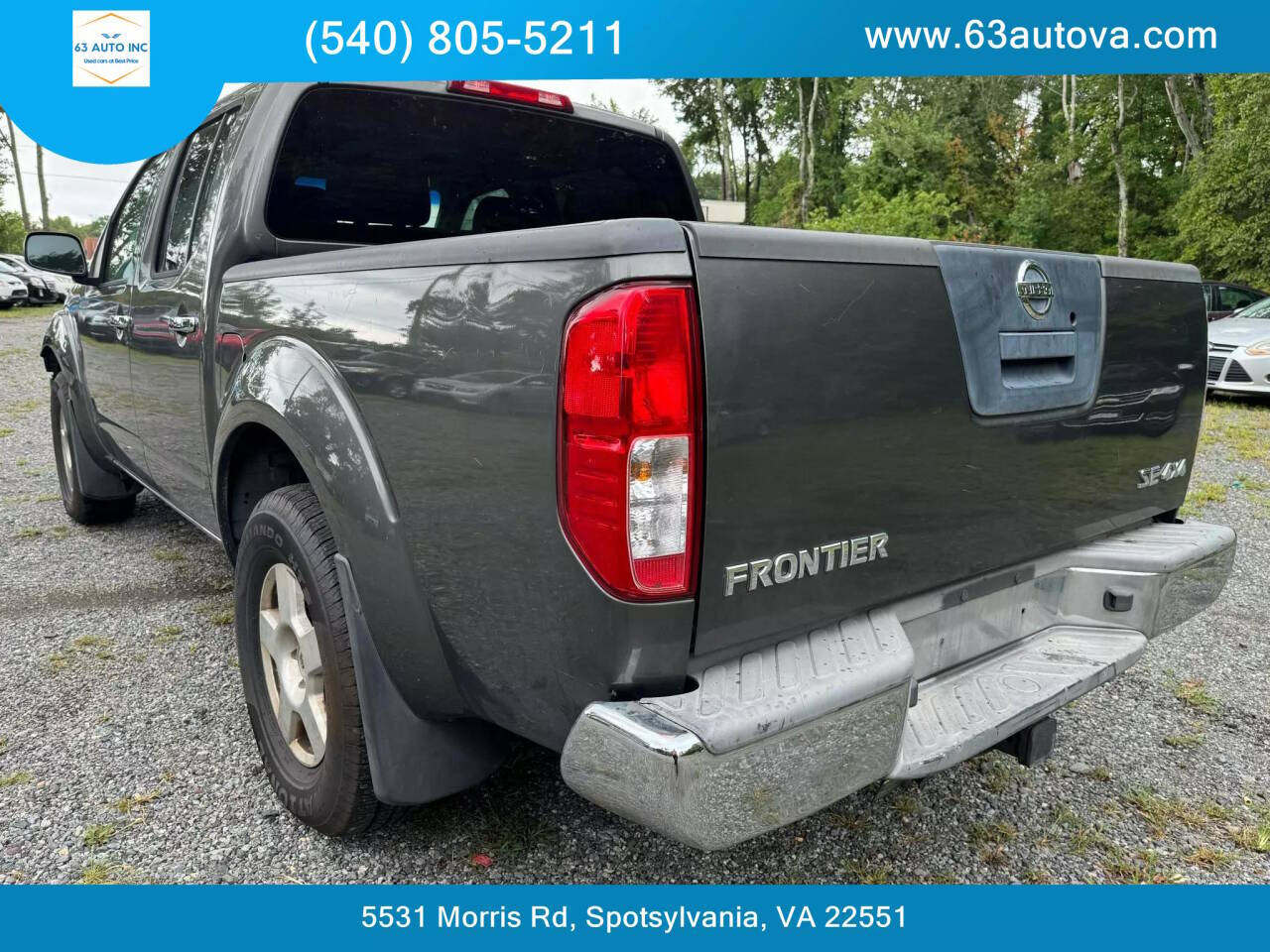 2007 Nissan Frontier for sale at 63 Auto Inc in Spotsylvania, VA