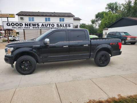 2018 Ford F-150 for sale at GOOD NEWS AUTO SALES in Fargo ND