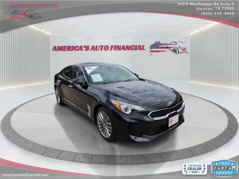 2018 Kia Stinger for sale at America's Auto Financial in Houston TX