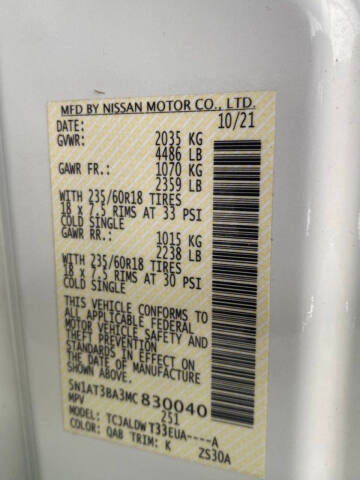 2021 Nissan Rogue SV