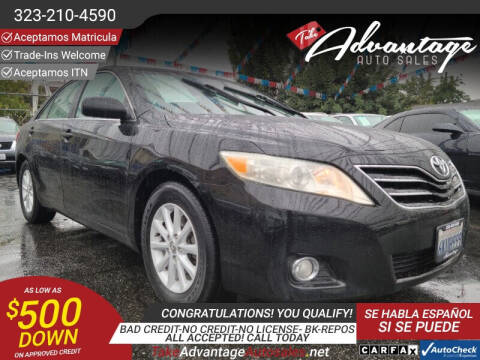 2010 Toyota Camry for sale at ADVANTAGE AUTO SALES INC in Bell CA