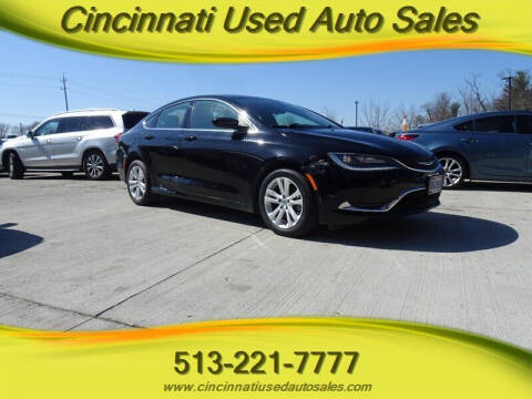 2015 Chrysler 200 for sale at Cincinnati Used Auto Sales in Cincinnati OH