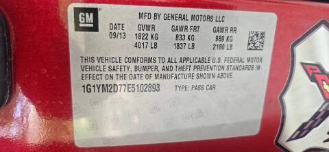 2014 Chevrolet Corvette Stingray Z51