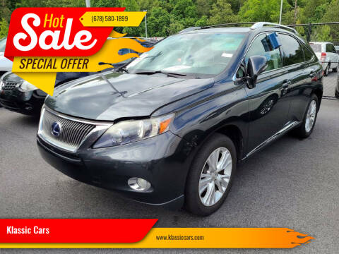 2011 Lexus RX 450h for sale at Klassic Cars in Lilburn GA