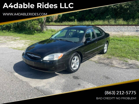 2001 Ford Taurus for sale at A4dable Rides LLC in Haines City FL