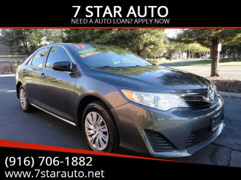 2012 Toyota Camry for sale at 7 STAR AUTO in Sacramento CA