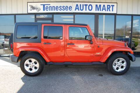 2015 Jeep Wrangler Unlimited for sale at Tennessee Auto Mart Columbia in Columbia TN