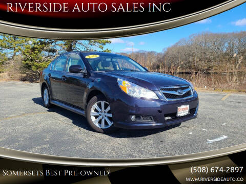 2012 Subaru Legacy for sale at RIVERSIDE AUTO SALES INC in Somerset MA